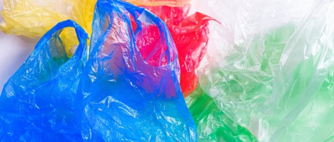 Colorful plastic bags.
